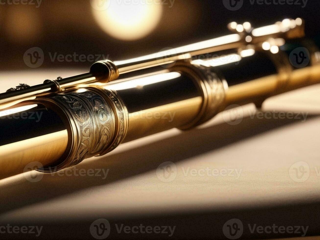 göttlich Melodien Erfassen das spirituell Wesen von das Flöte. ai generiert. foto