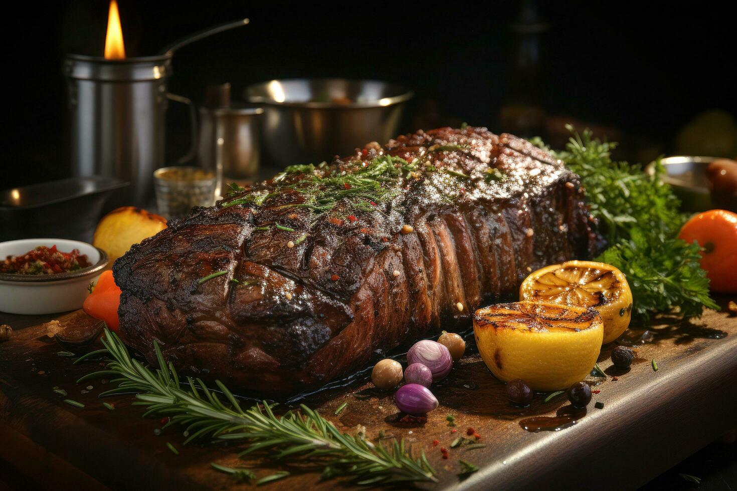 brutzelnd Sensation ein köstlich Steak Erfahrung. ai generativ foto