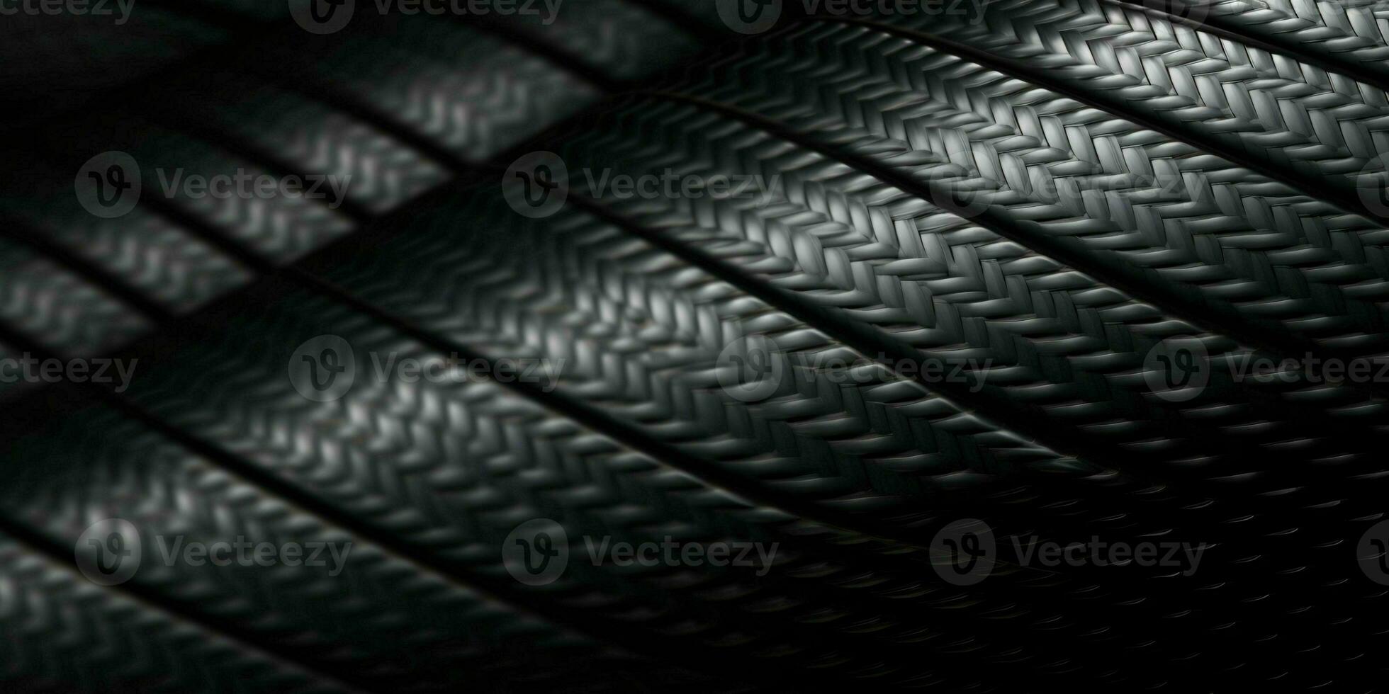 Kohlenstoff Ballaststoff Textur Hintergrund. schwarz Gummi Textur Hintergrund. generativ ai foto