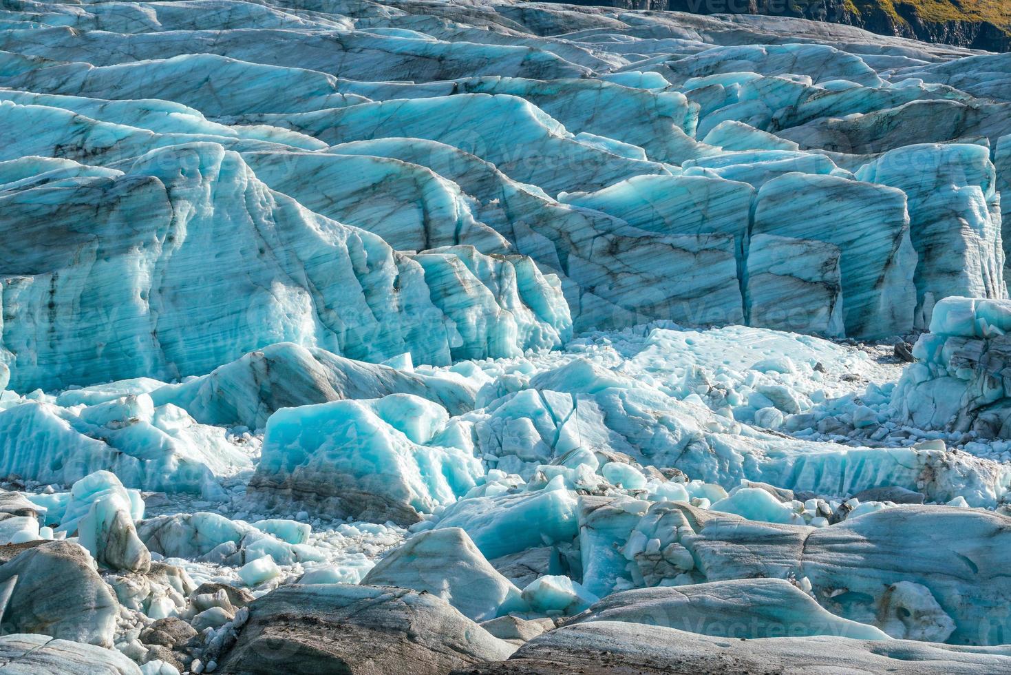 Svinafellsjökull-Gletscher im Vatnajökull-Nationalpark foto