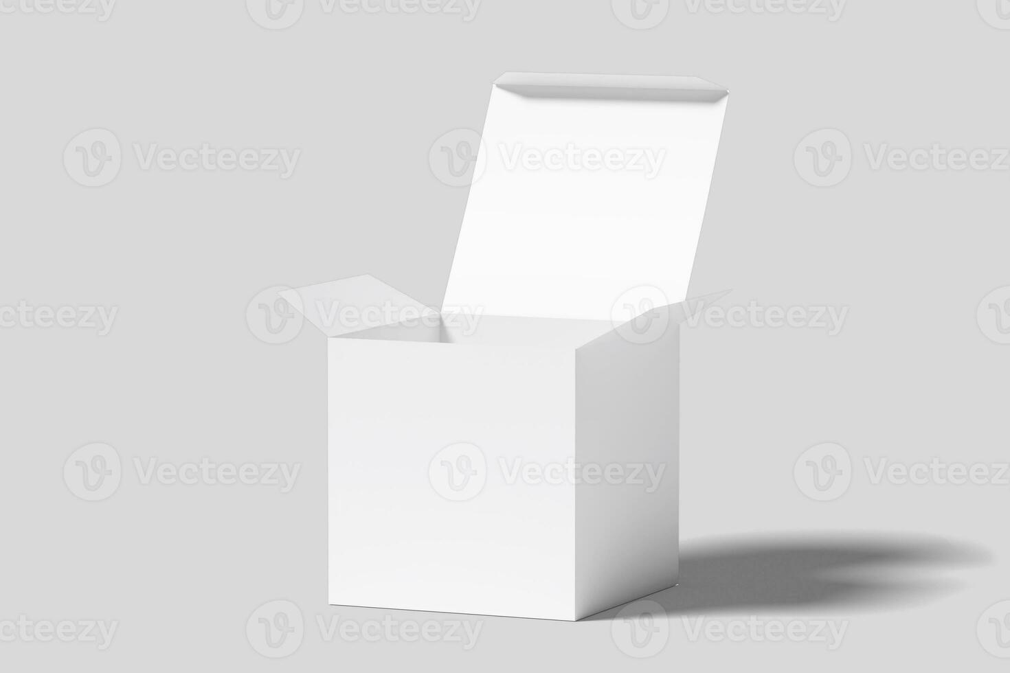 realistisch Platz Box Verpackung Illustration zum Attrappe, Lehrmodell, Simulation. 3d machen. foto