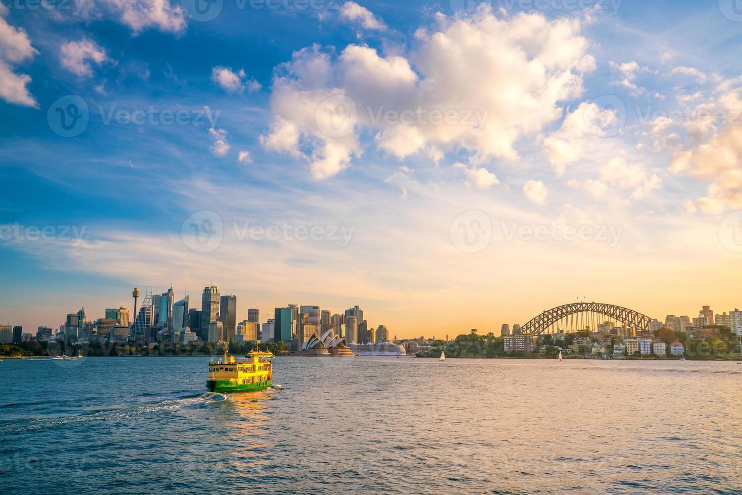 Skyline der Innenstadt von Sydney foto