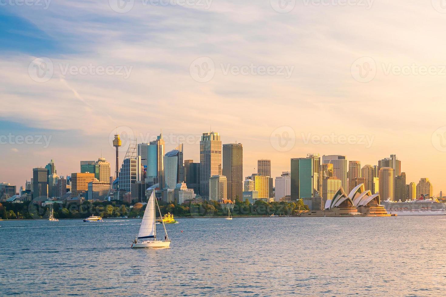 Skyline der Innenstadt von Sydney foto