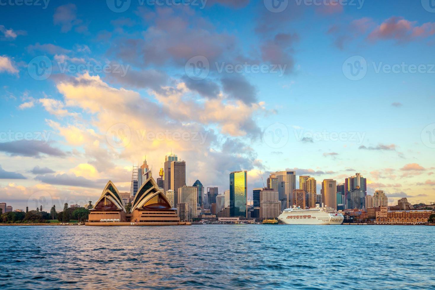 Skyline der Innenstadt von Sydney foto