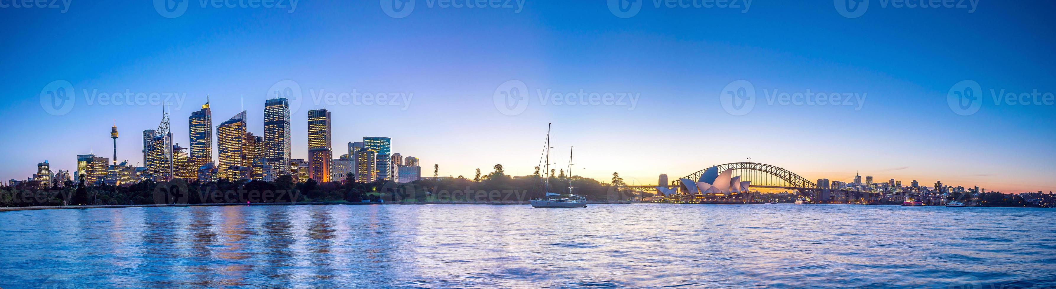 Skyline der Innenstadt von Sydney foto