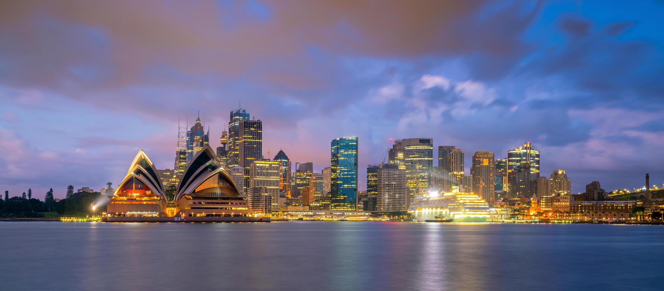 Skyline der Innenstadt von Sydney foto