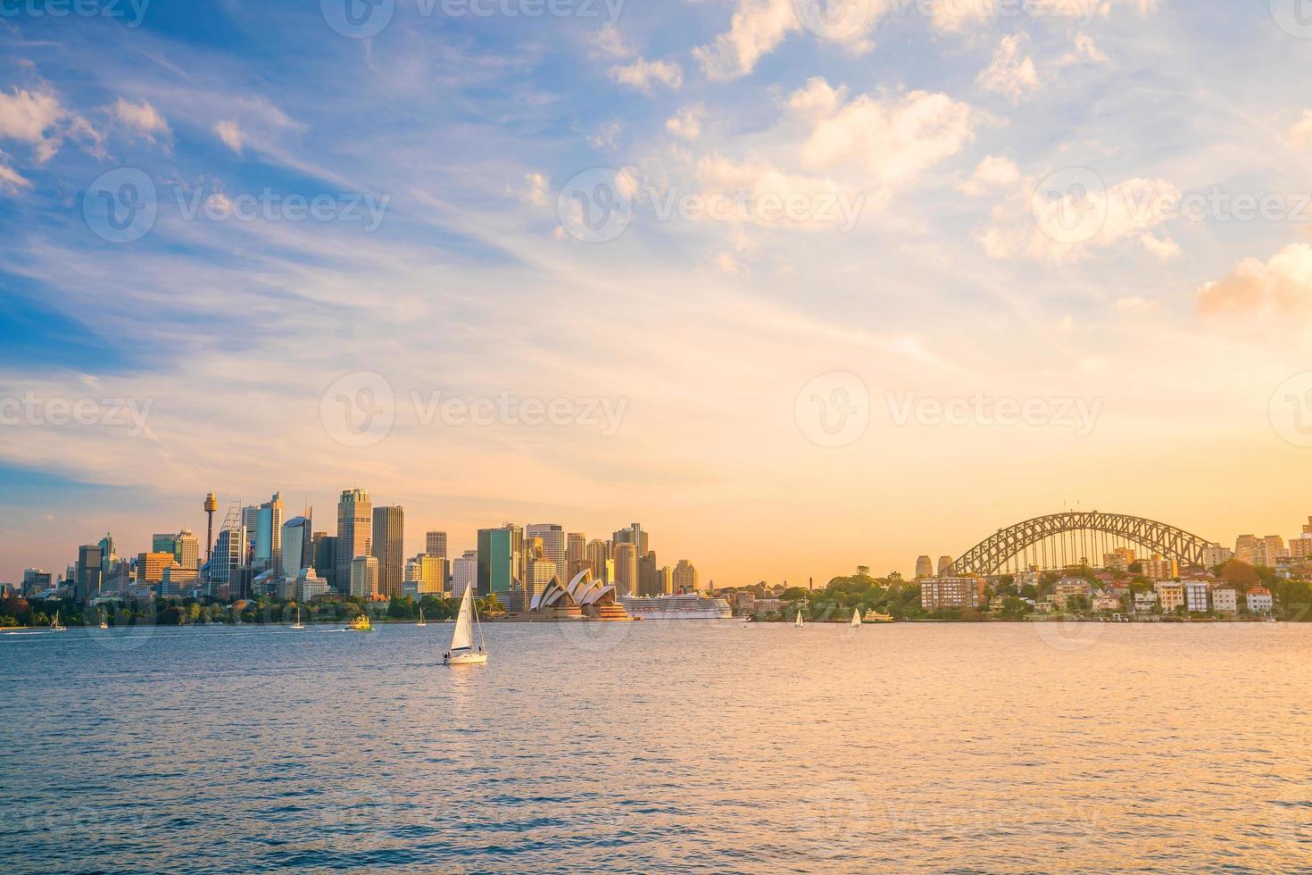 Skyline der Innenstadt von Sydney foto