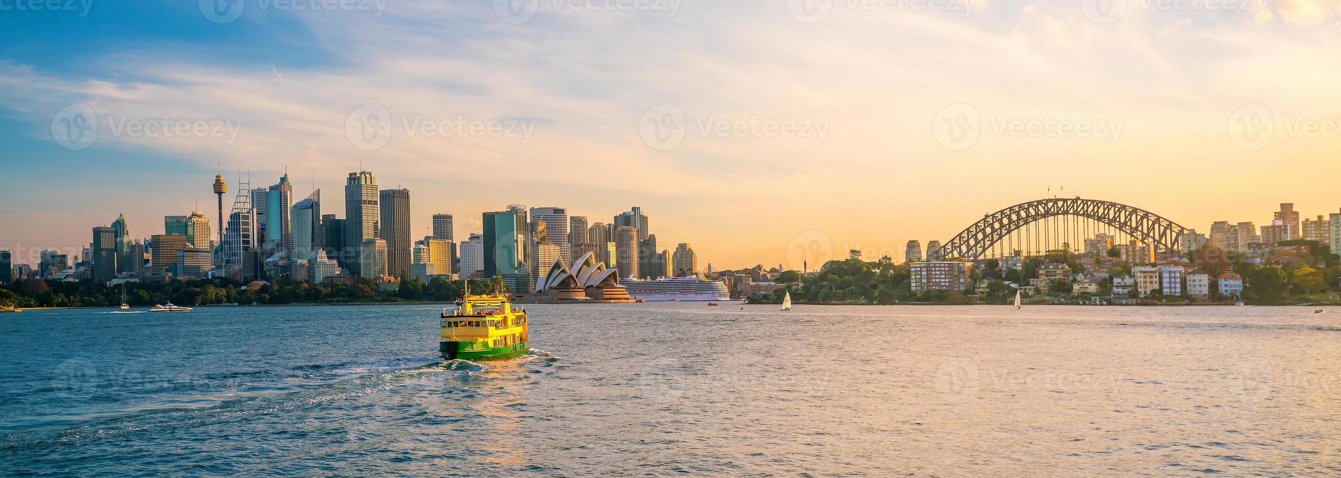 Skyline der Innenstadt von Sydney foto