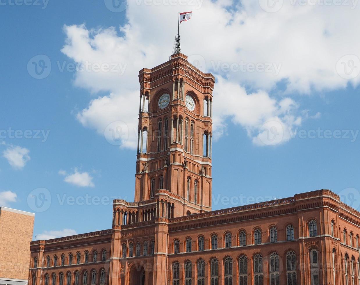 rotes rathaus in berlin foto