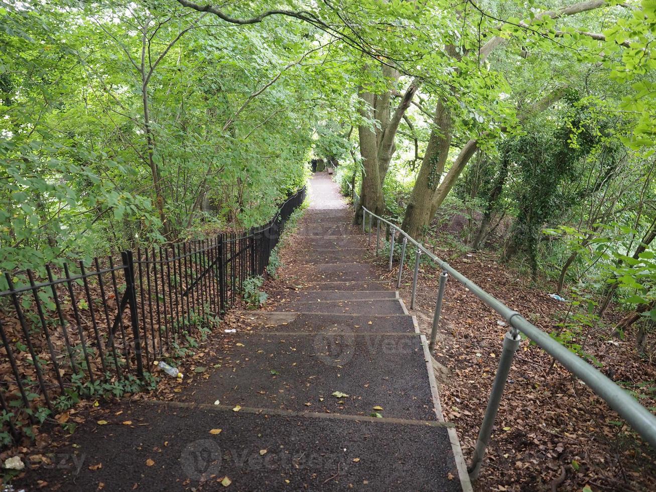 Treppe zum Alexandra Park in Bath foto