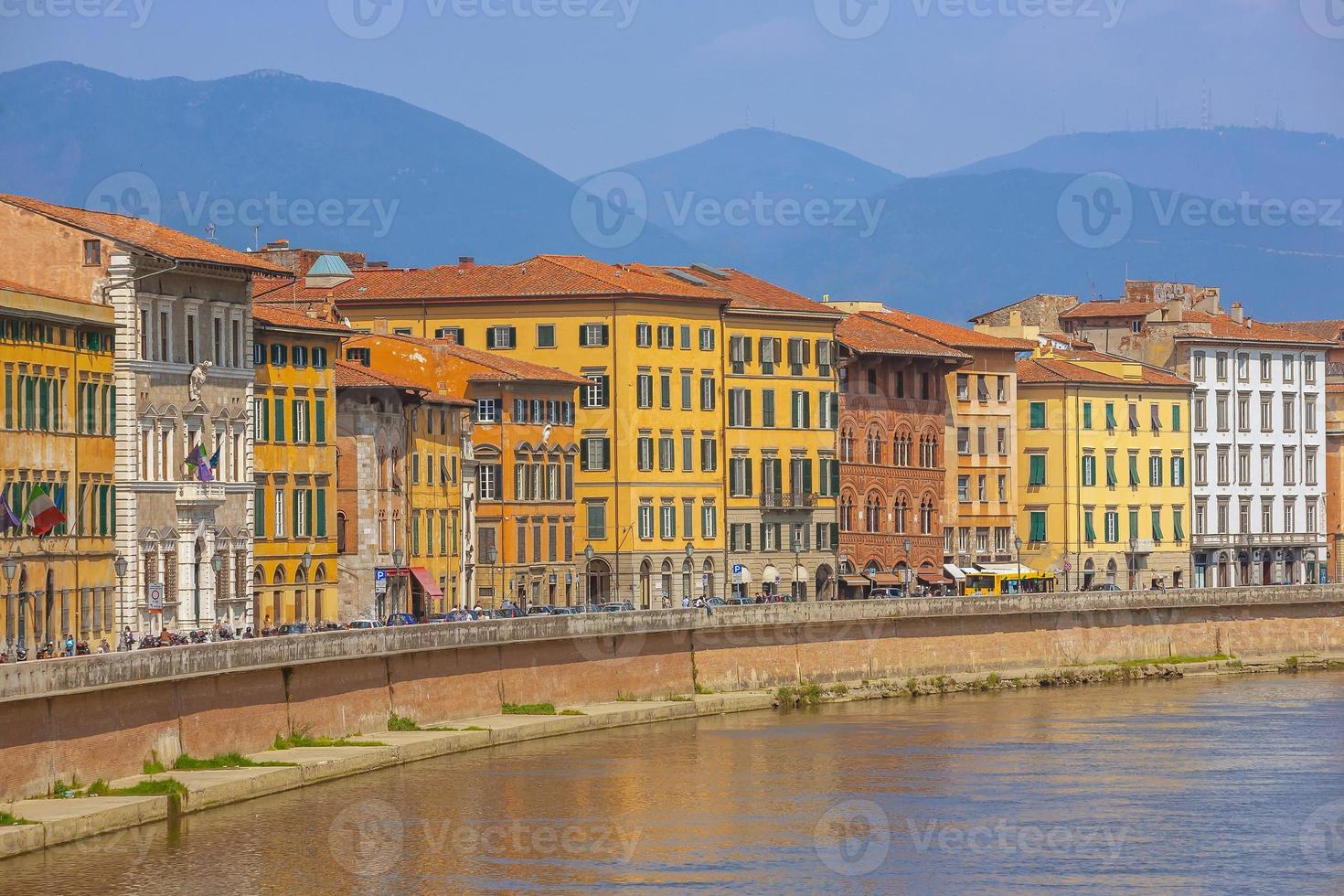 Pisa Stadt Innenstadt Skyline Stadtbild in Italien foto