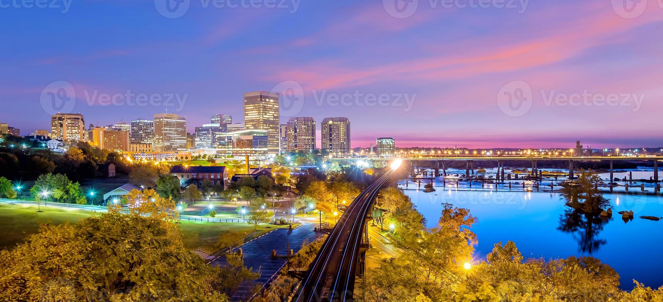 Innenstadt Richmond, Virginia Skyline foto
