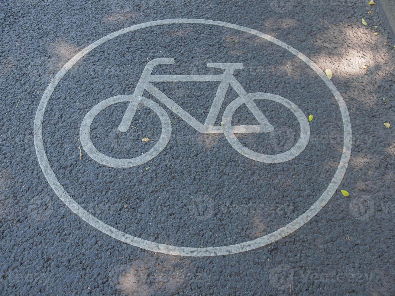 Radwegschild foto