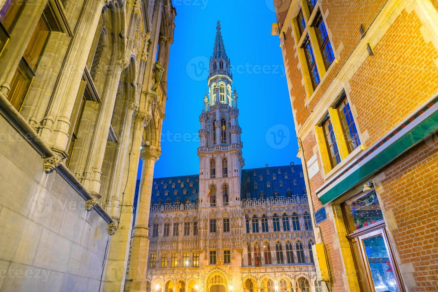 der großartige Ort in der Altstadt von Brüssel, Belgien foto