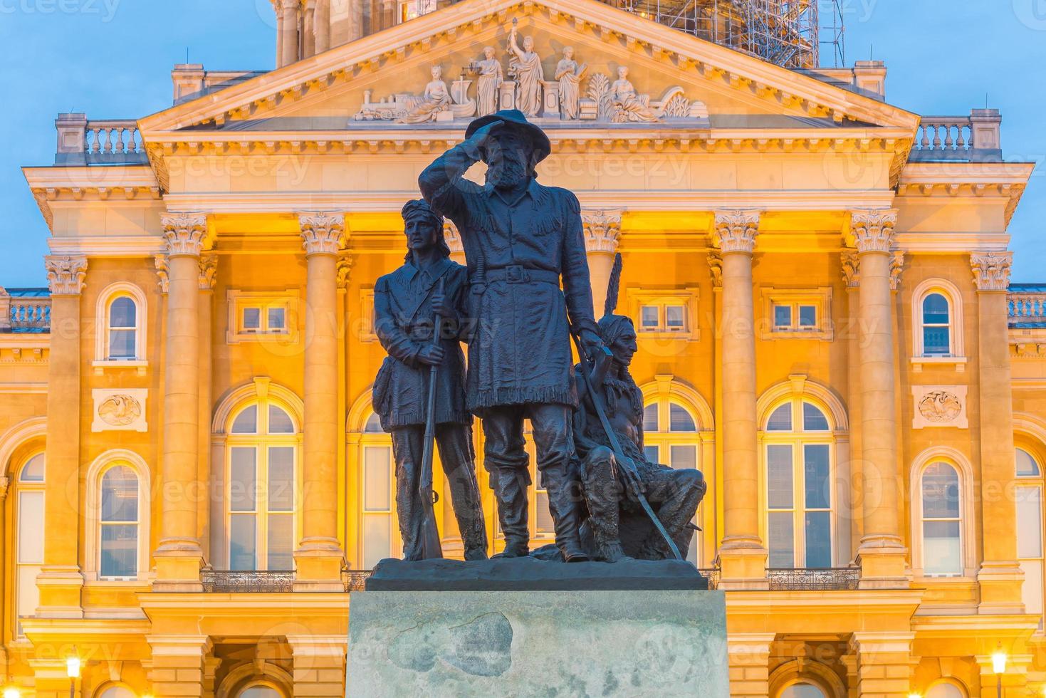 Landeshauptstadt in Des Moines, Iowa foto