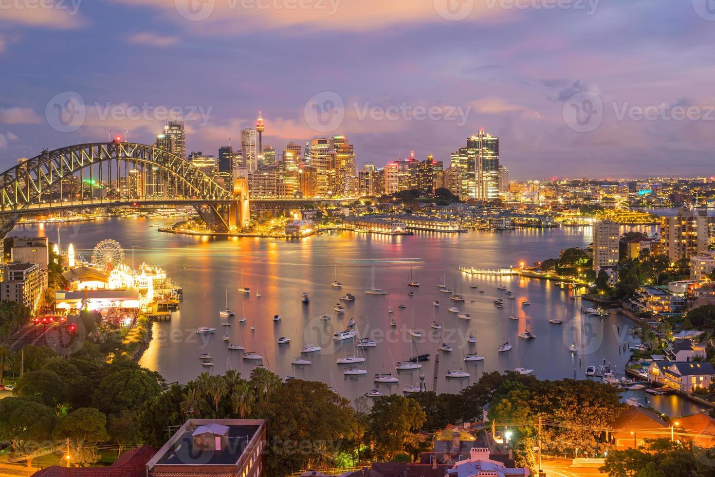 Skyline der Innenstadt von Sydney foto