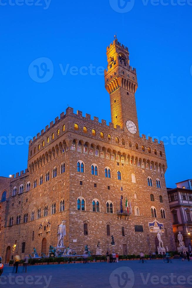 Palazzo Vecchio in der Innenstadt von Florenz Stadt in der Toskana Italien foto