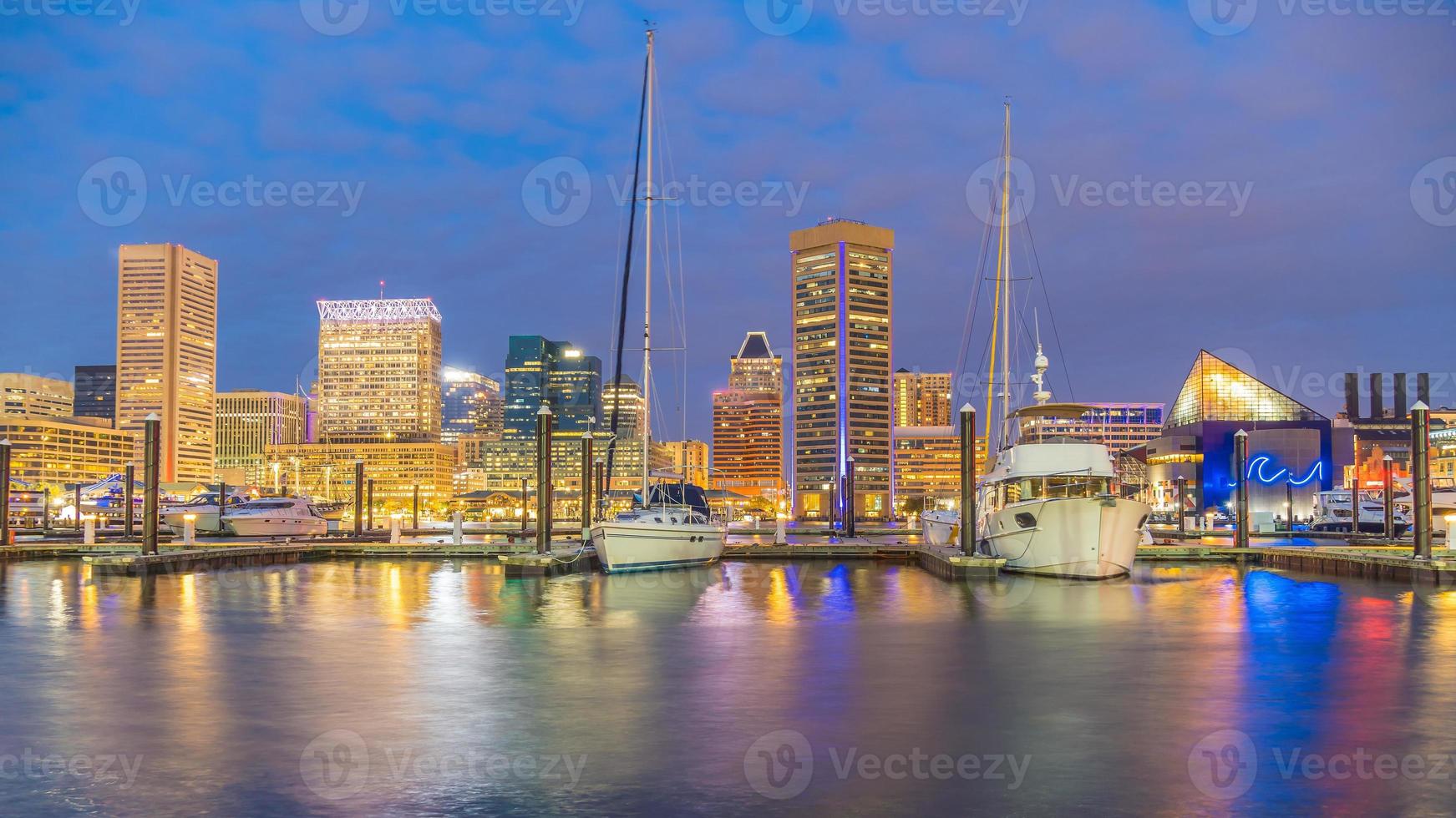 baltimore city innenstadt skyline usa foto