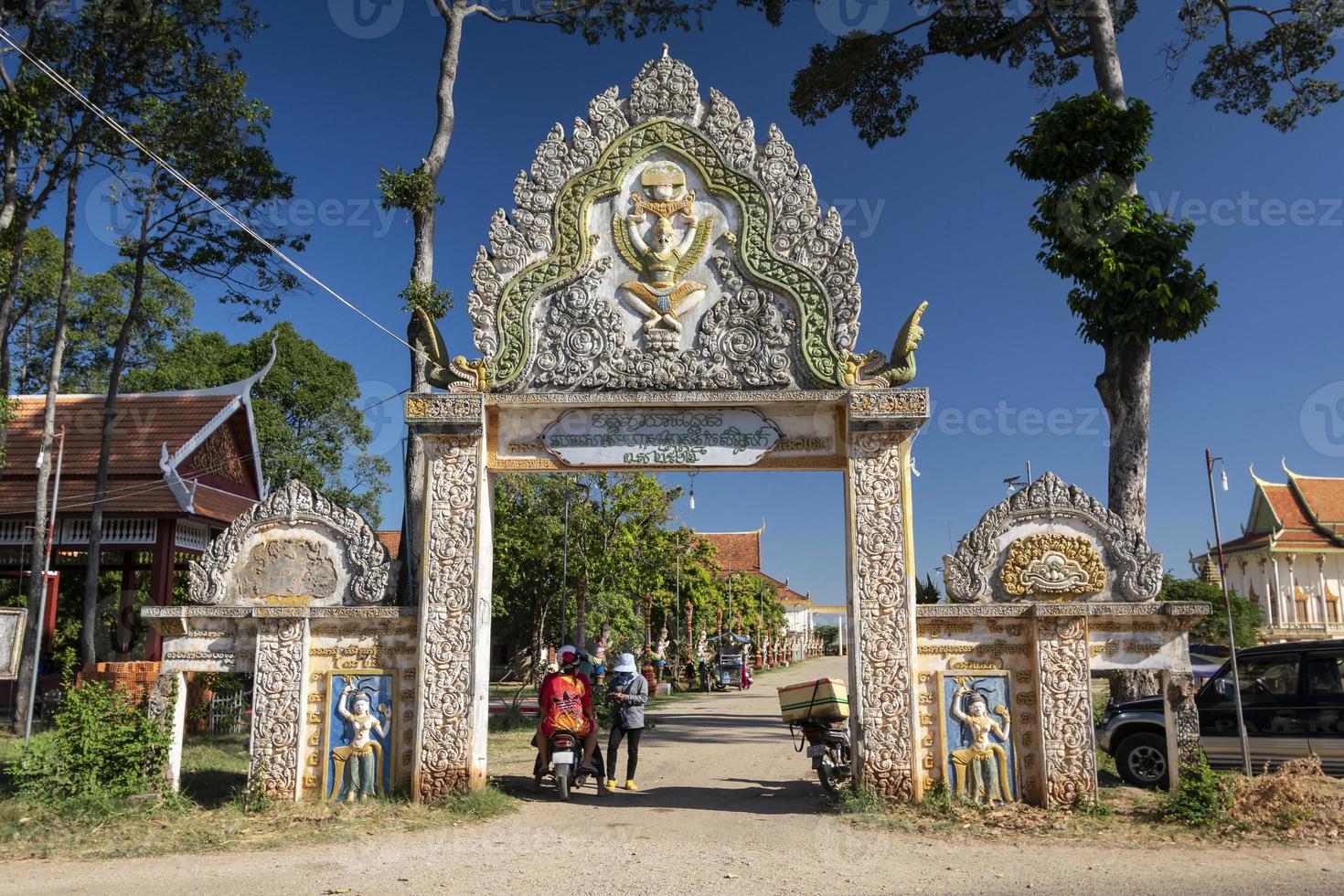 Wat Svay Andet Pagode Kandal Provinz in der Nähe von Phnom Penh Kambodscha foto