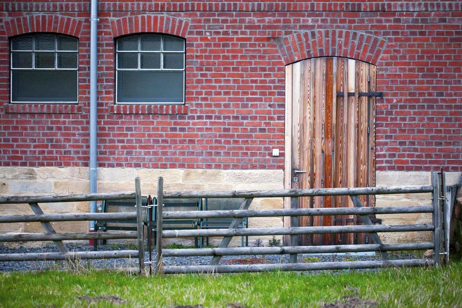 Vintage alte deutsche Architektur Bauernhaus foto