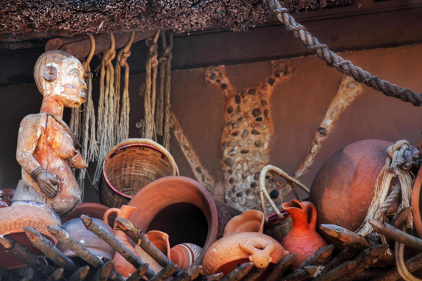 abstrakte Vintage antike afrikanische Maske foto