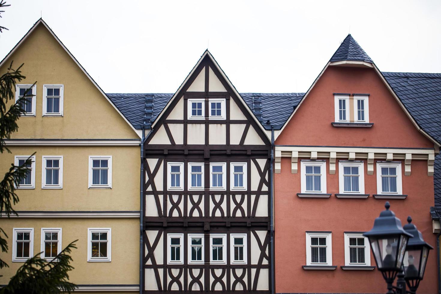 Vintage alte deutsche Architektur Bauernhaus foto