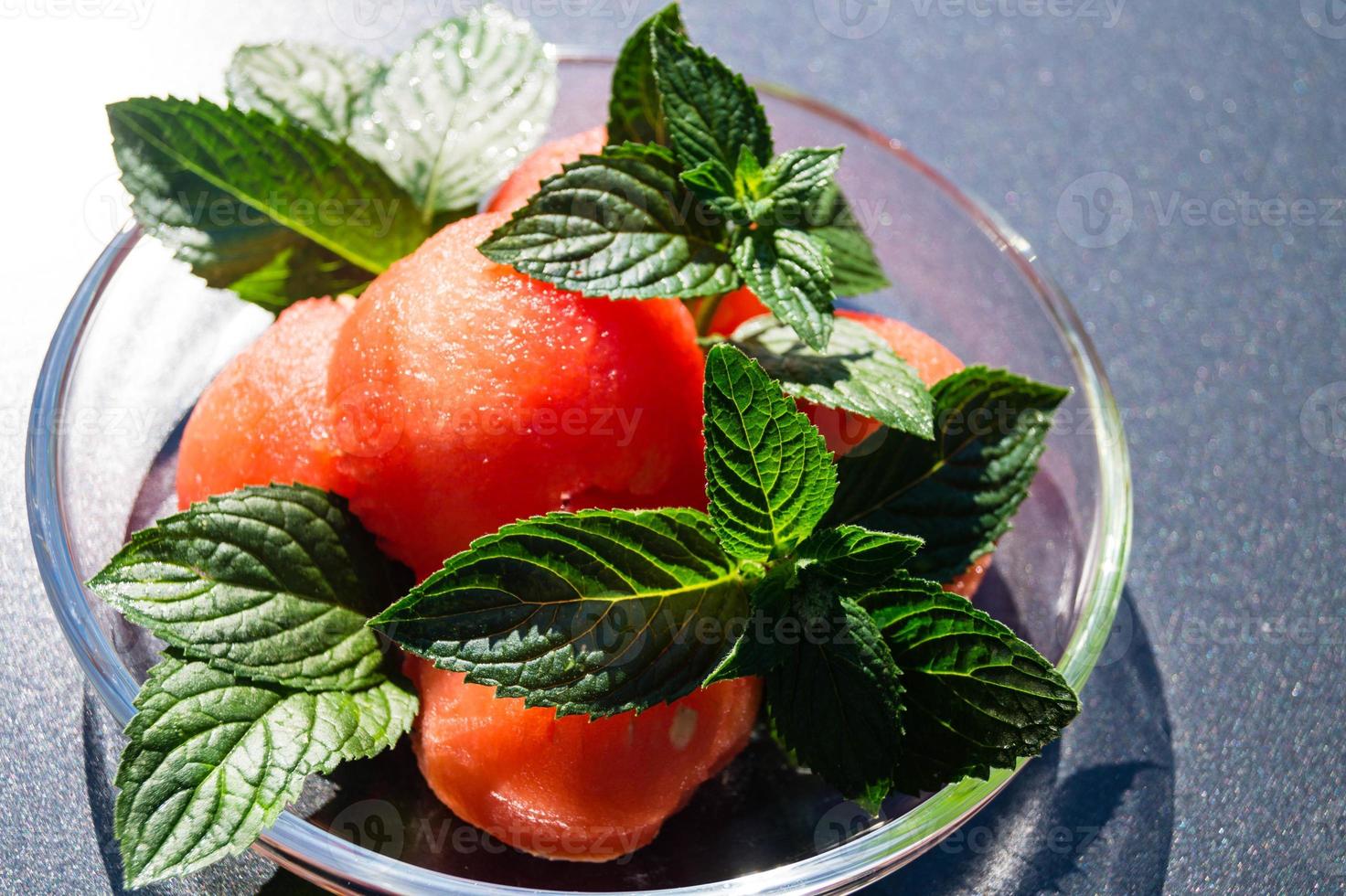 Wassermelone und Minze foto