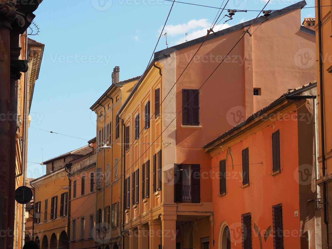 Blick auf die Altstadt von Bologna foto