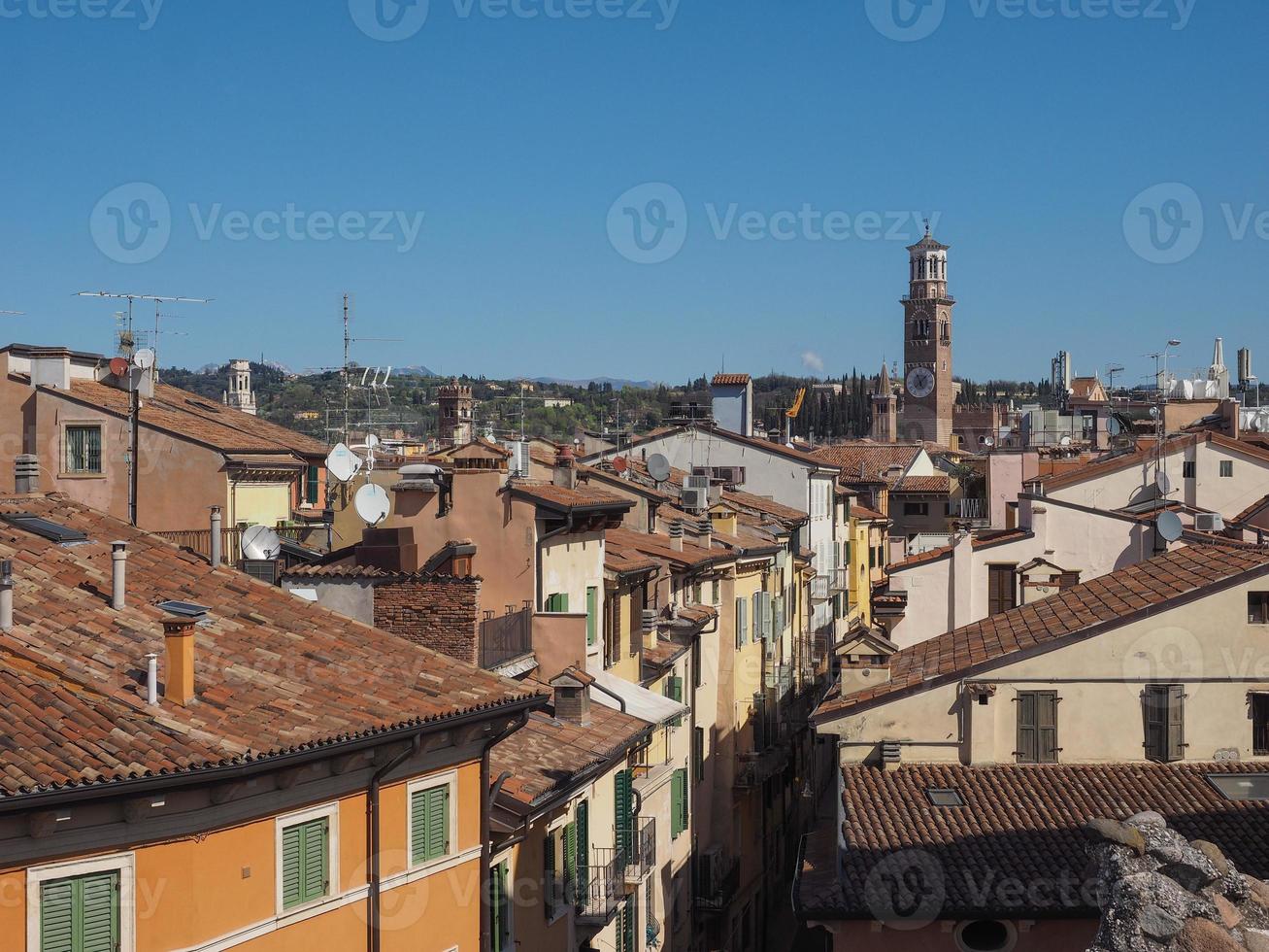 luftaufnahme von verona foto