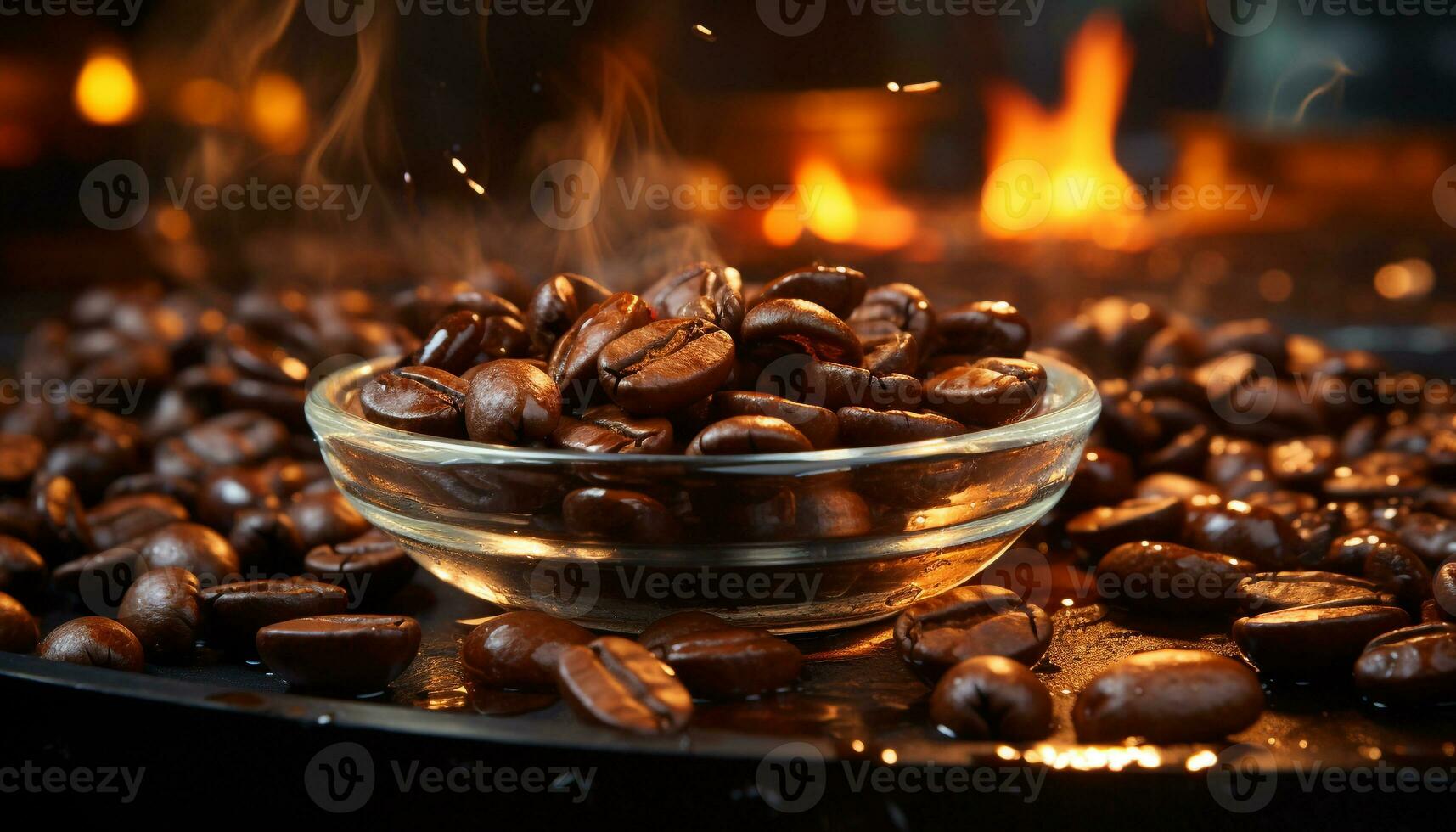 heiß Kaffee auf hölzern Tisch, Dampf steigend, Erstellen gemütlich Ambiente generiert durch ai foto