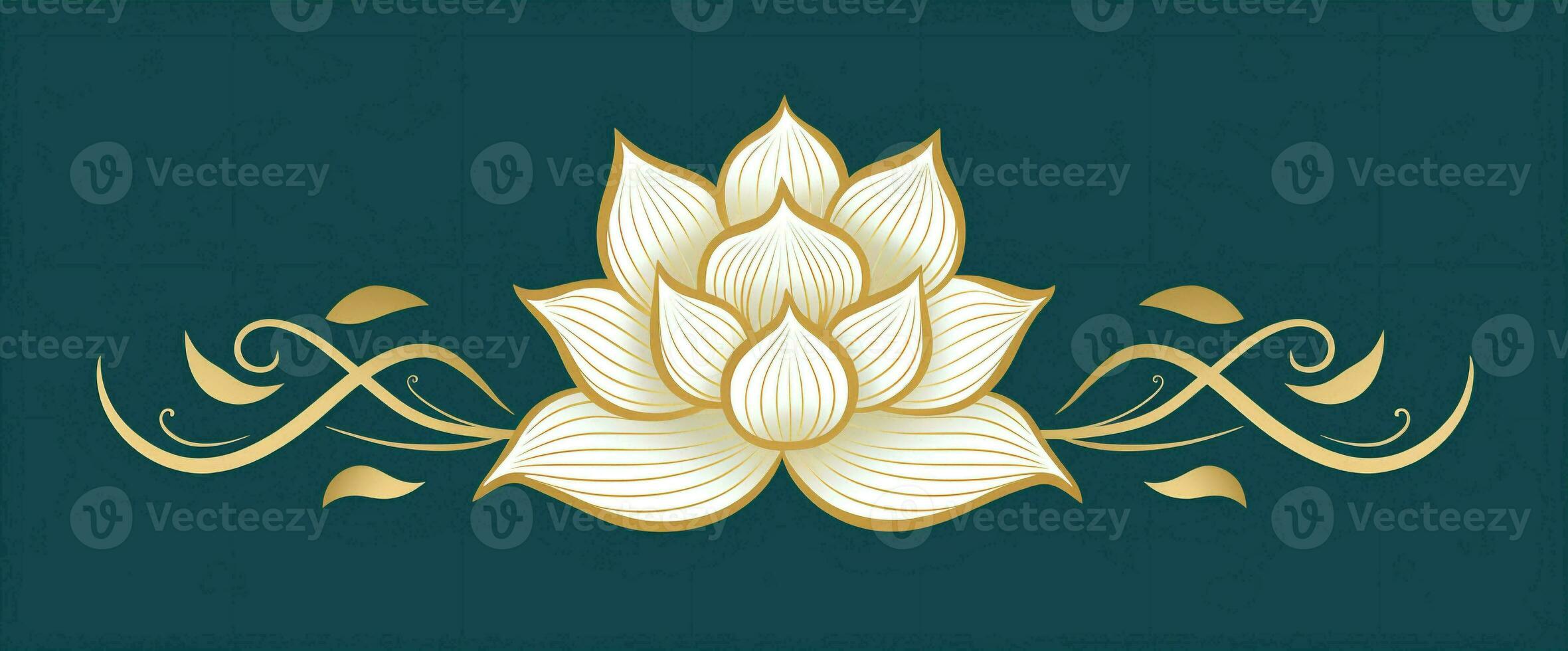 Muster Symbol indisch Blumen- Mandala Blume Zier Meditation Design abstrakt foto