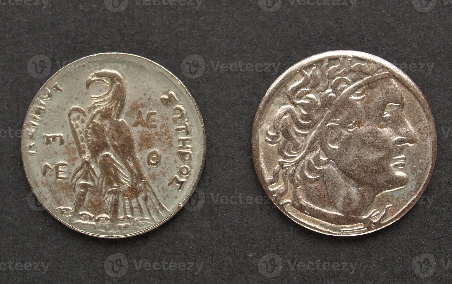 antike griechische Münze foto
