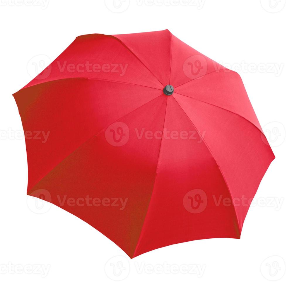 roter Regenschirm isoliert foto