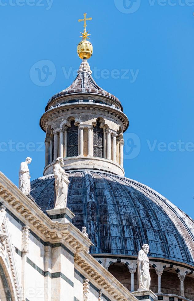 Detail der Kathedrale von Siena foto