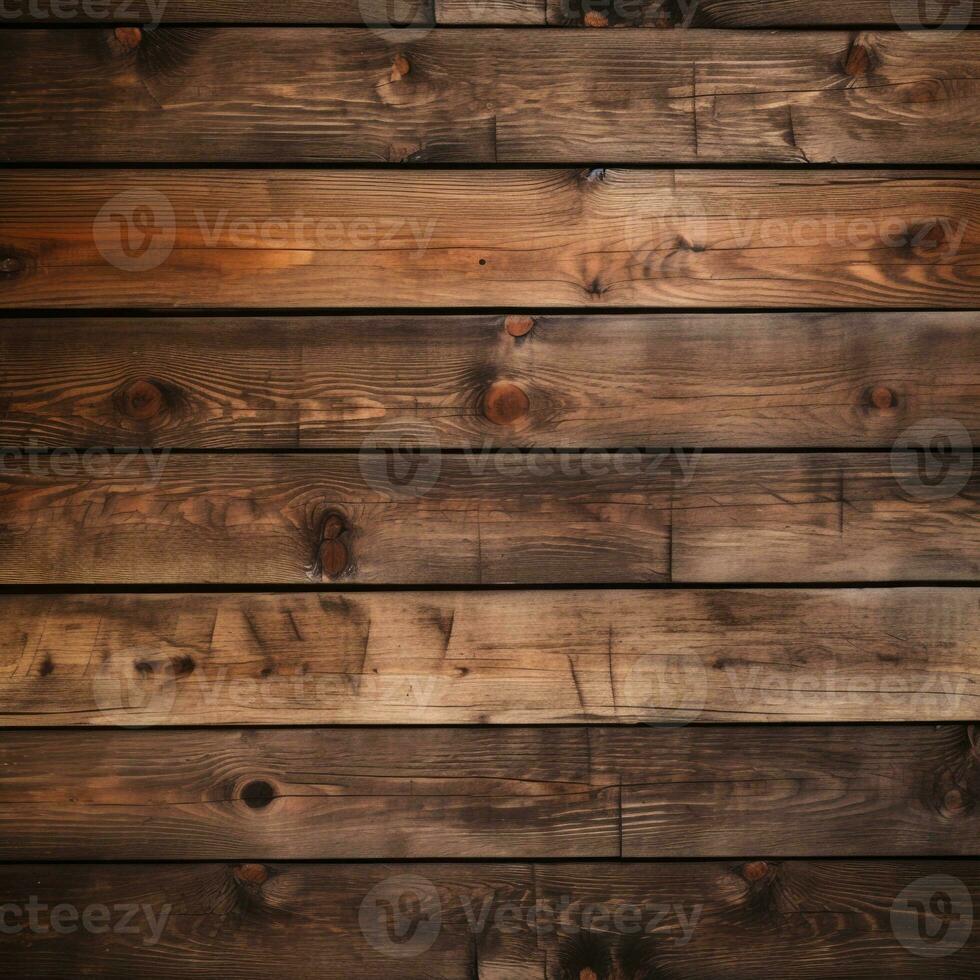 hölzern Tabelle oben Hintergrund oder Mauer Textur. braun Holz Tafel Tischplatte ai generiert foto