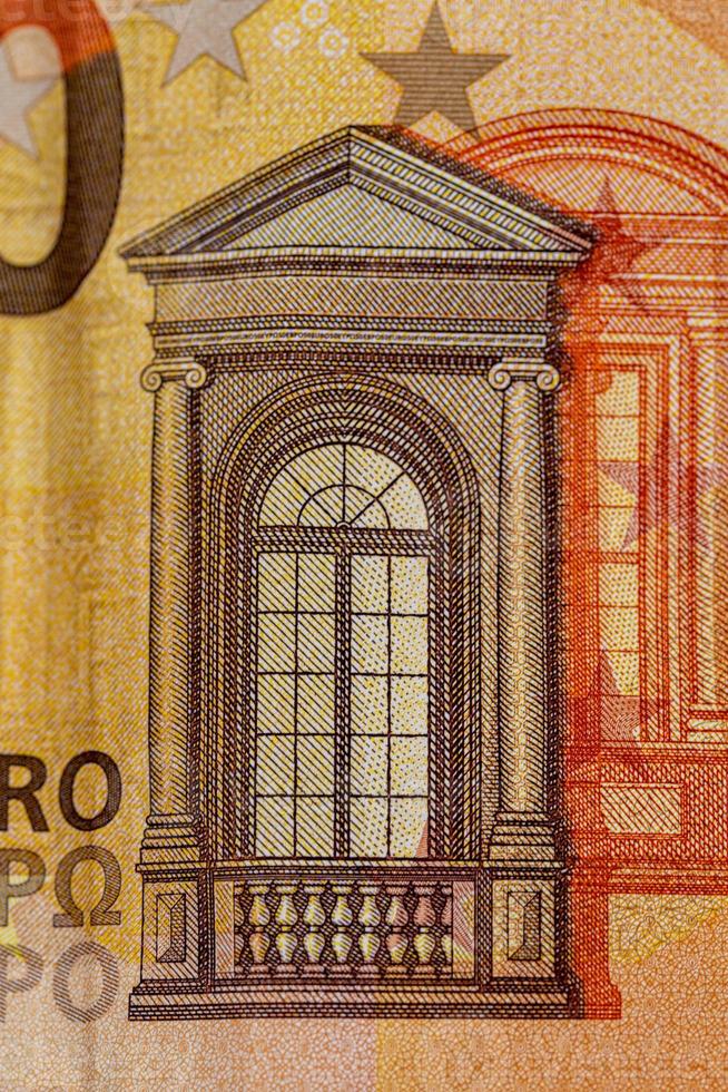 Detail der 50-Euro-Banknote foto