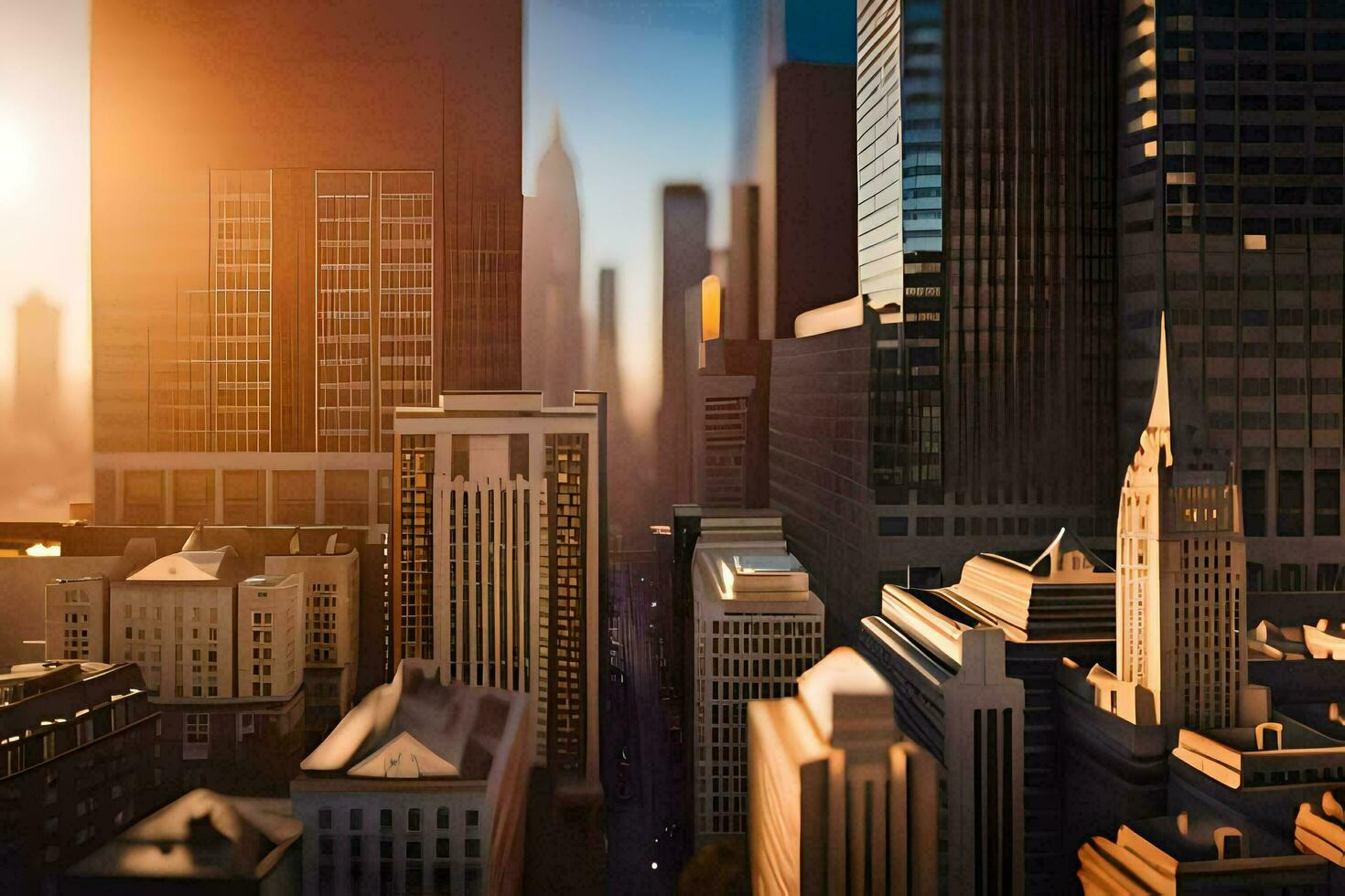Foto Hintergrund das Stadt, Gebäude, das Sonne, das Stadt, das Stadt, das Stadt,. KI-generiert