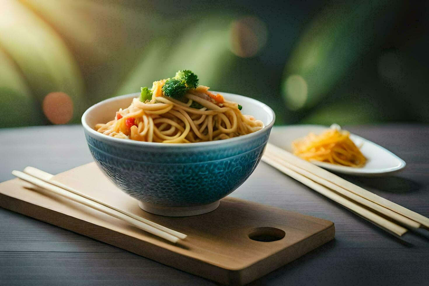 Chinesisch Essen im ein Schüssel. KI-generiert foto