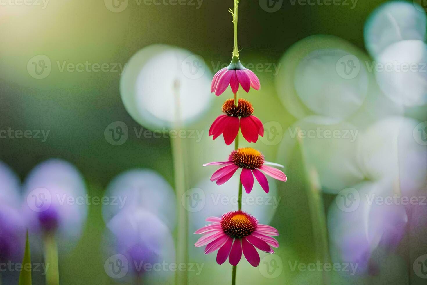 Foto Hintergrund das Himmel, Blumen, das Sonne, das Blumen, das Sonne, das Blumen,. KI-generiert