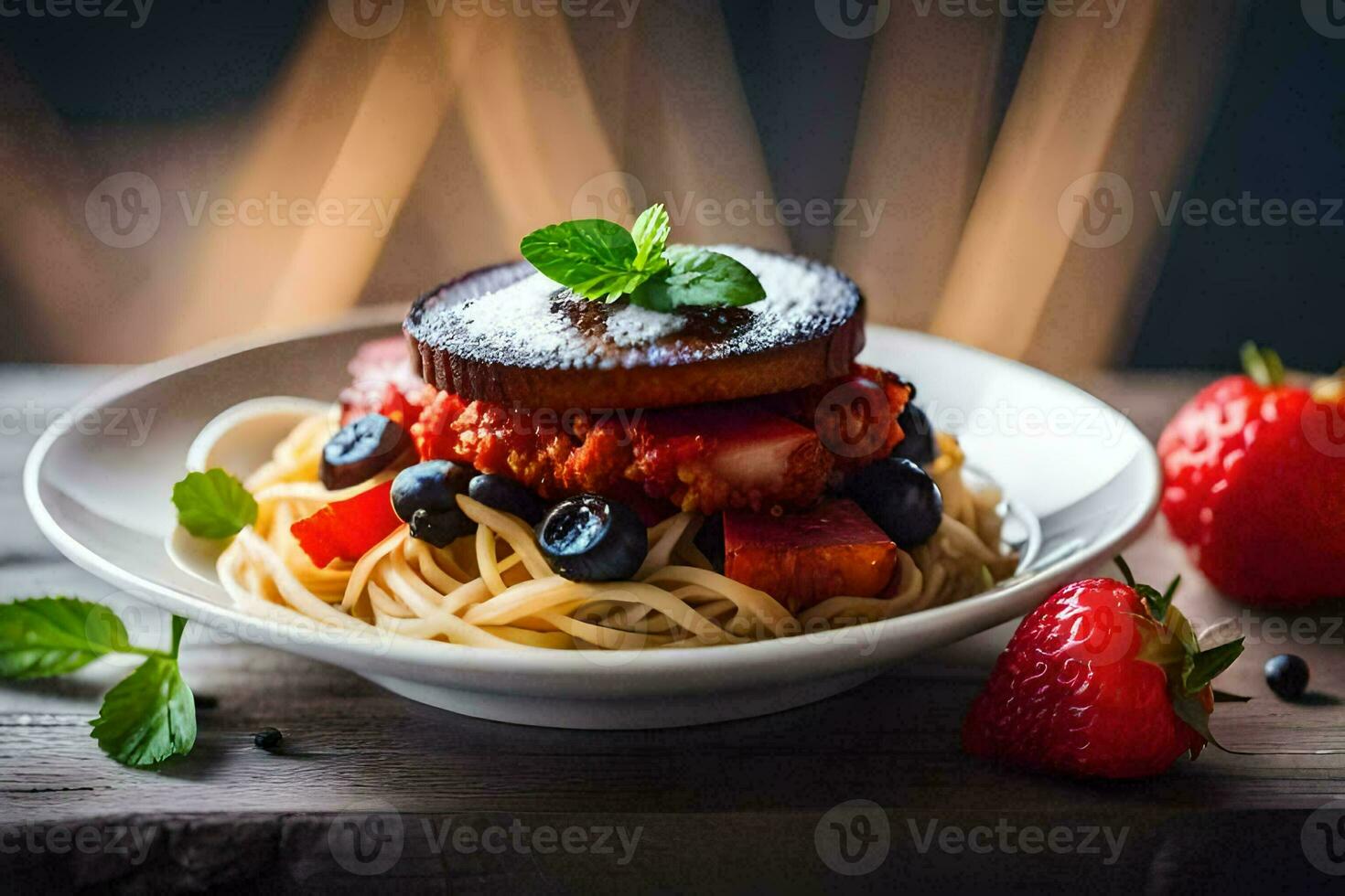 das Beste Essen Lastwagen im das USA. KI-generiert foto