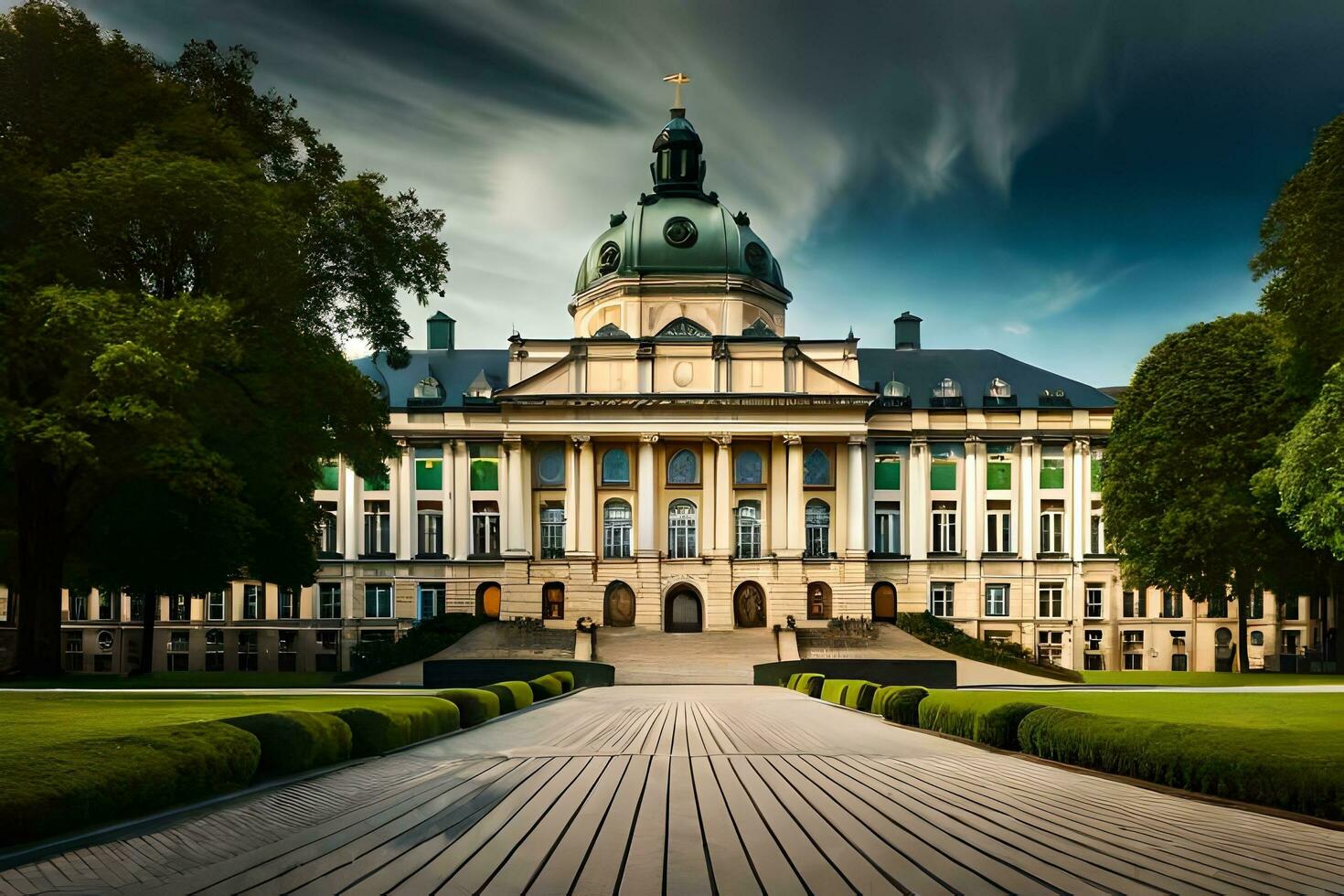 das Gebäude von das Universität von Bayern im Deutschland. KI-generiert foto