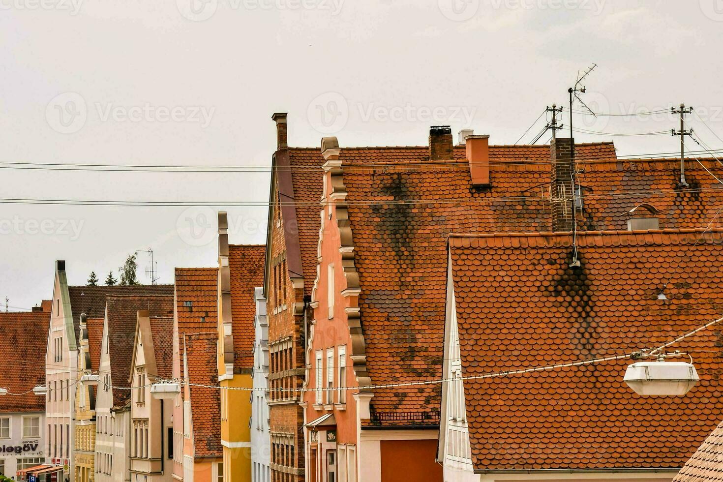Dächer von Häuser im das Stadt foto