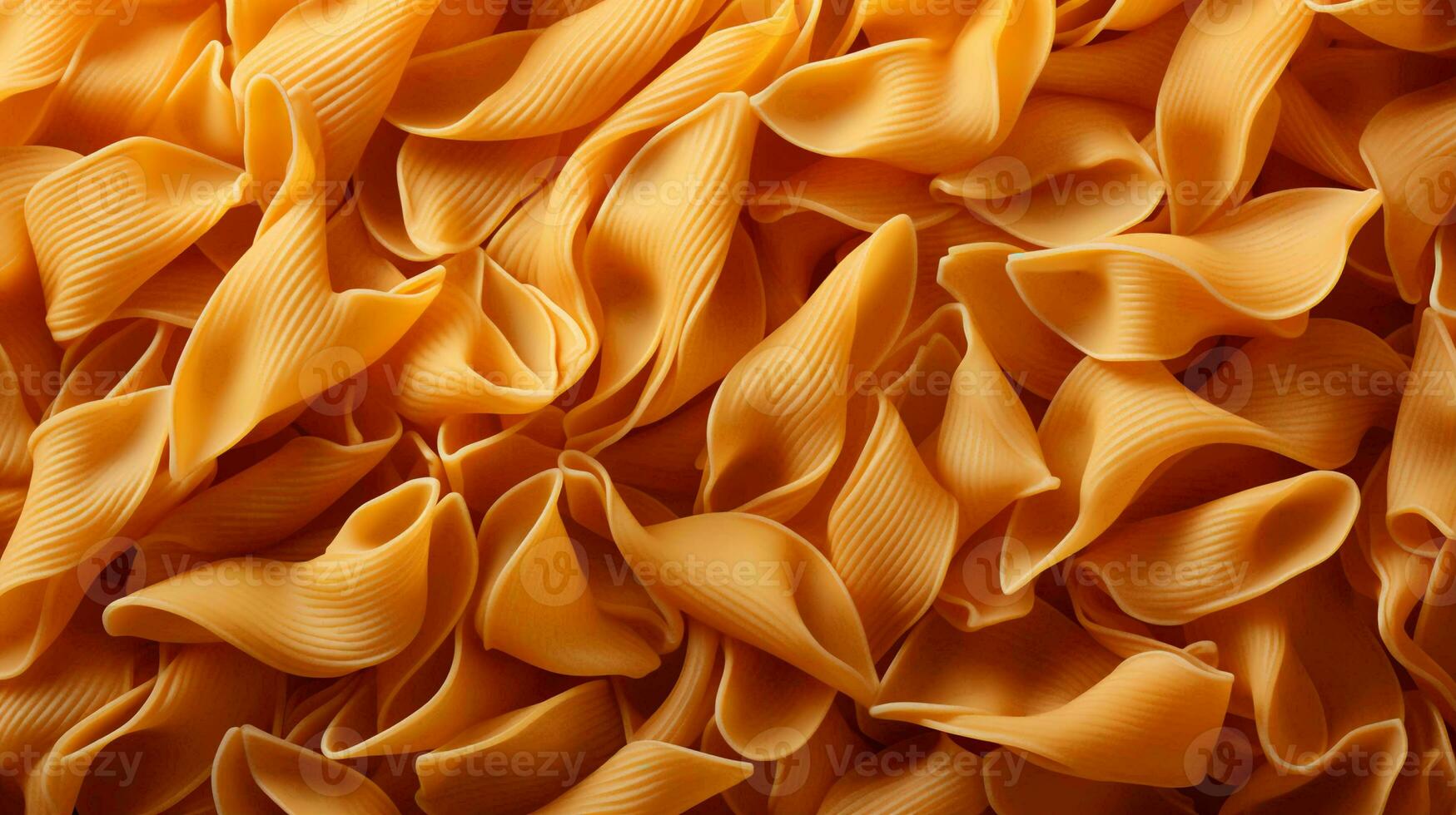 KI-generiert Textur von Gelb Durum Weizen Pasta Hintergrund foto