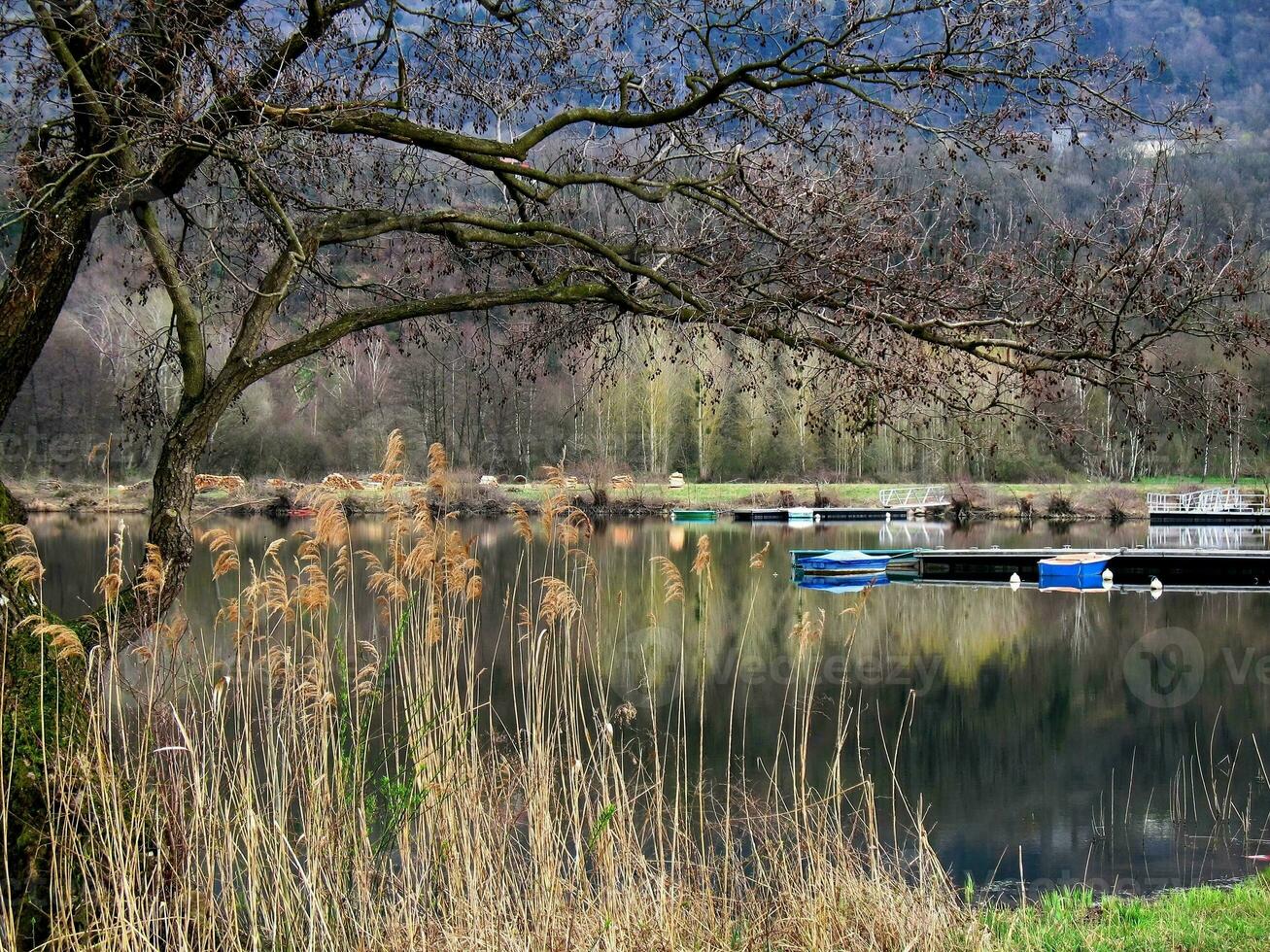 Gelassenheit beim See Heilige Helene, Savoyen, Frankreich foto