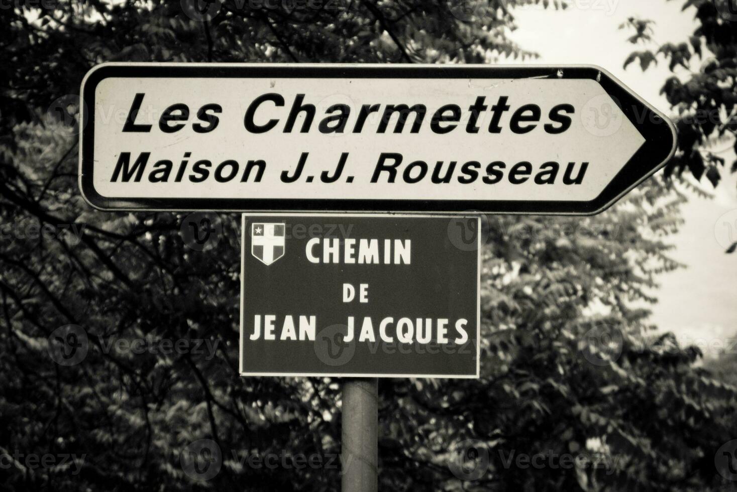 charmant Charmetten Jean Jacques rousseau Haus im kammerartig, Savoyen, Frankreich foto