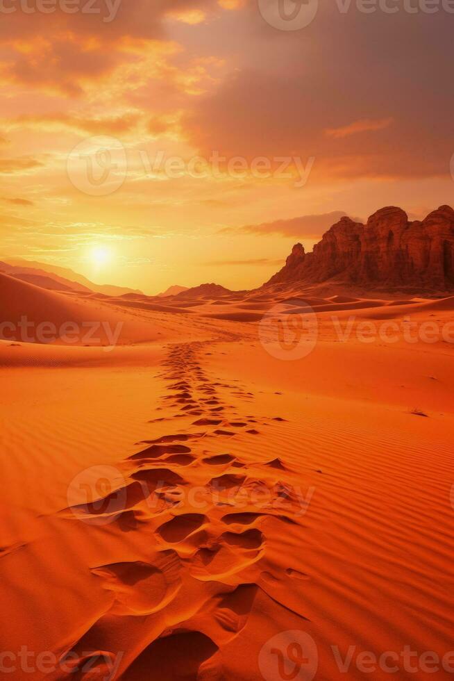 sengend Sonne versengt unfruchtbar Wüste Sand Einkapselung Höllen verwüsten Nacktheit foto