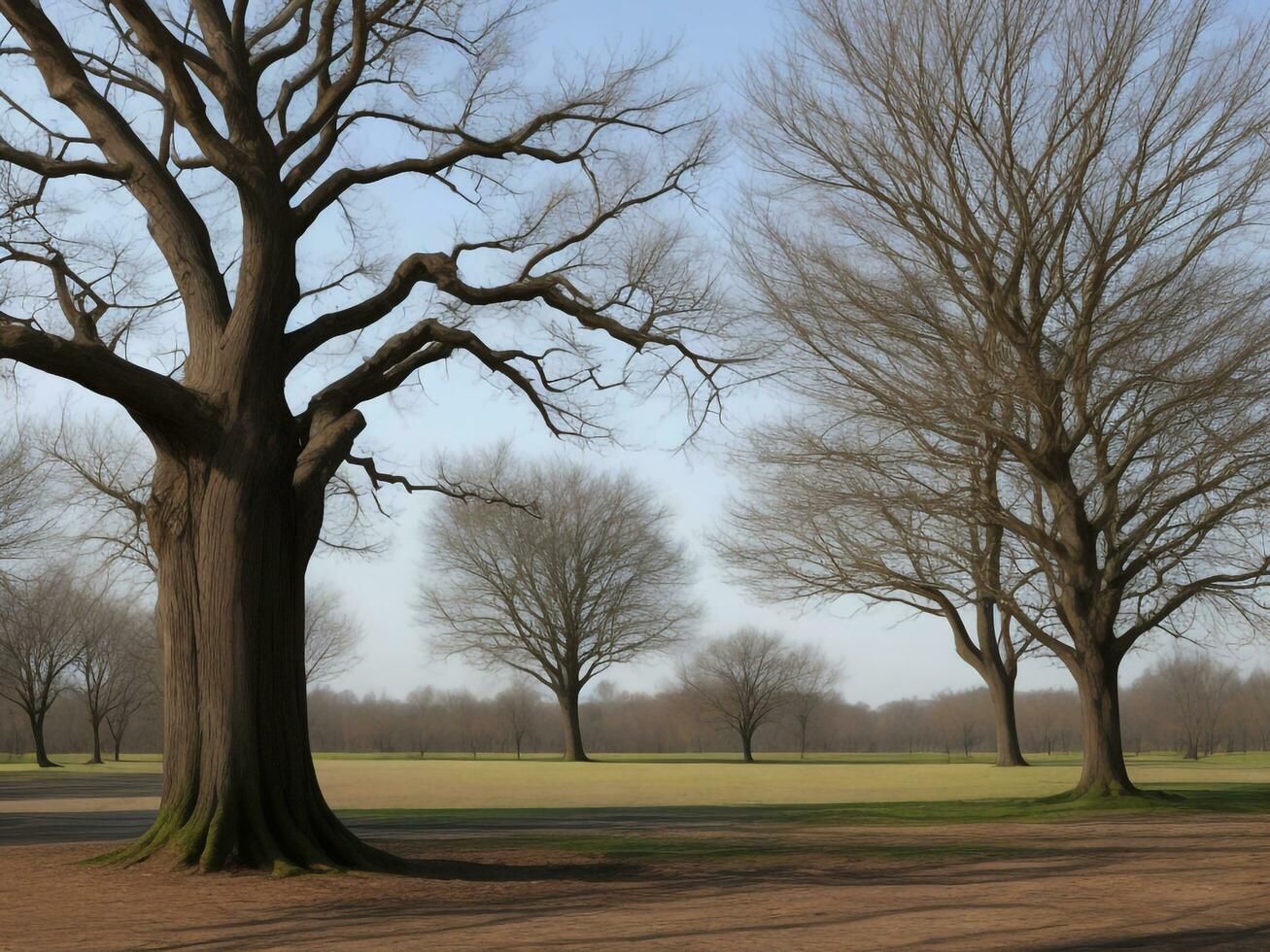 Baum schön schließen oben Bild ai generiert foto