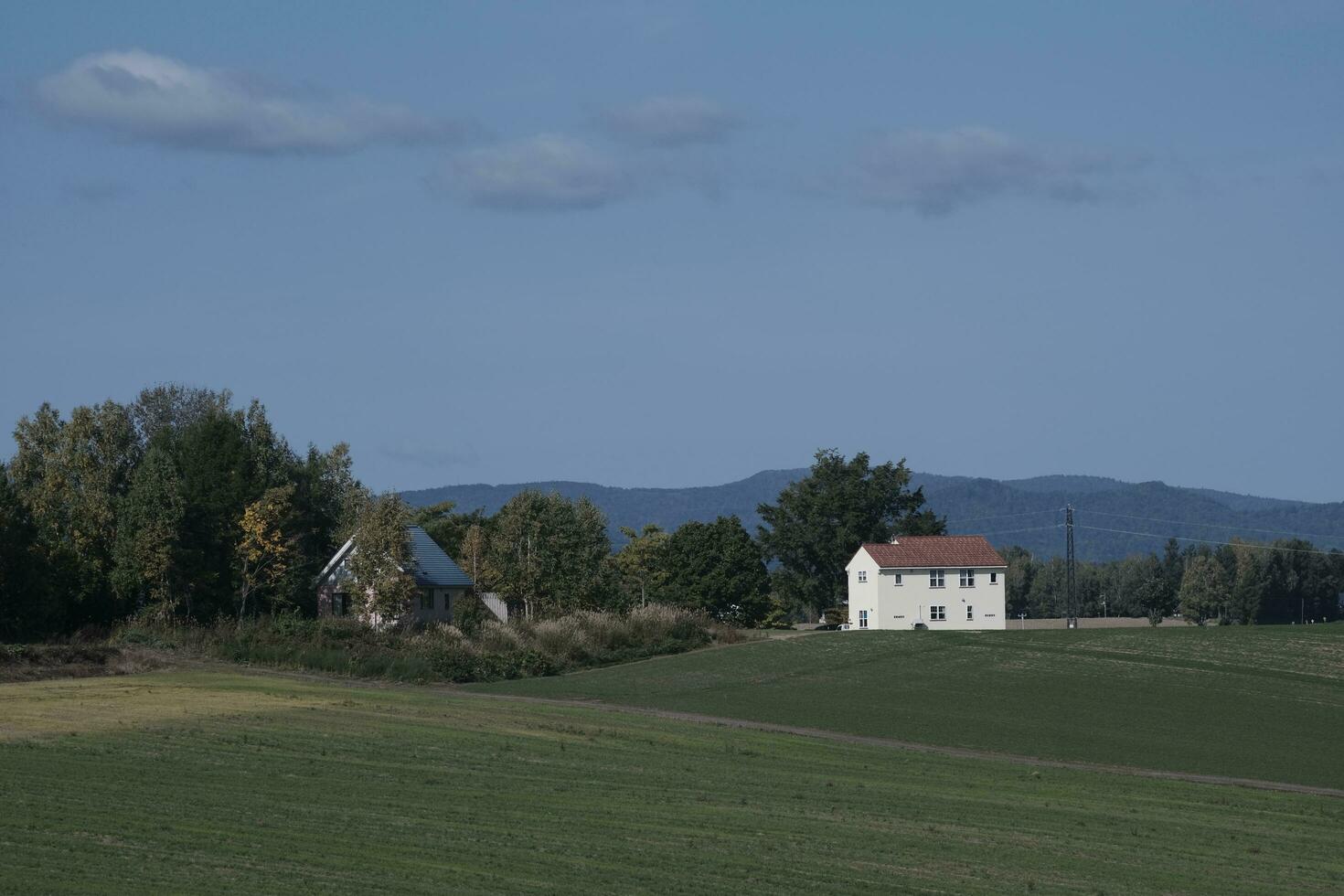 alt Haus im das Feld foto