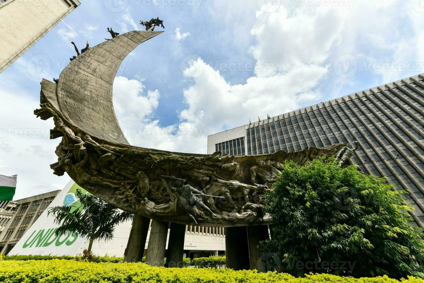 Monument zu das Rennen - - Medellín, Kolumbien foto