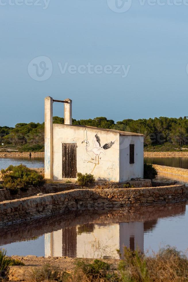 Naturpark Ses Salines auf der Insel Formentera in Spanien. foto